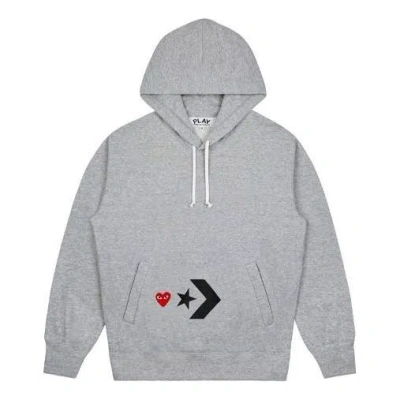 Comme Des Garçons Play Comme Des Garcons Play X Converse Play Together Hoodie 'grey' In Gray