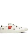 Comme Des Garçons Play X Converse Polka-dot Sneakers In White