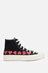Comme Des Garçons Play X Converse Multi-heart Chuck 70 High-top Sneakers