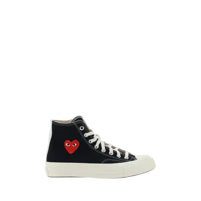 Comme Des Garçons Play X Converse Comme Des Garcons Play X Converse Sneakers In Black