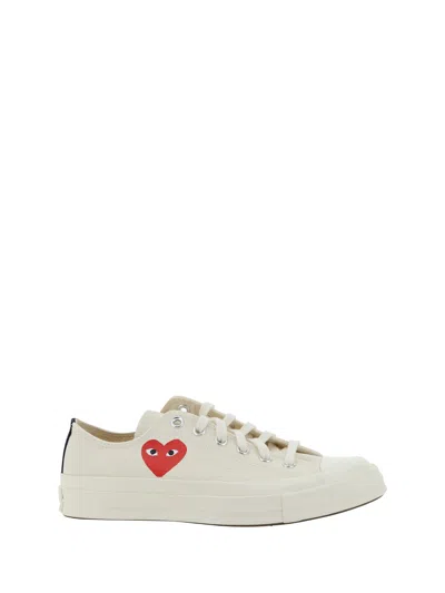 Comme Des Garçons Play Comme Des Garcons Play X Converse Sneakers In Beige