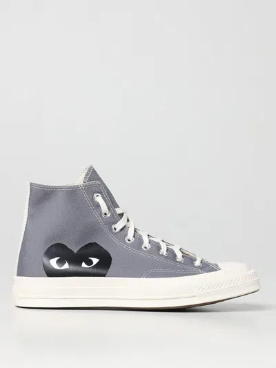 COMME DES GARÇONS PLAY X CONVERSE SNEAKERS COMME DES GARÇONS PLAY X CONVERSE MEN COLOR GREY,E04048020
