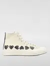 Comme Des Garçons Play X Converse Chuck Taylor Multicolor Tall Shoes In White