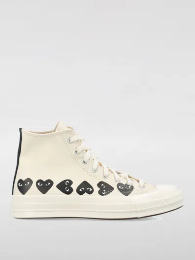 COMME DES GARÇONS PLAY X CONVERSE SNEAKERS COMME DES GARÇONS PLAY X CONVERSE MEN COLOR WHITE,H24882001