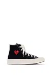 Comme Des Garçons Play X Converse Chuck 70 Multi Heart Sneakers In Black