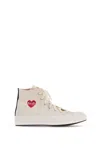 Comme Des Garçons Play Comme Des Garcons Play X Converse Single Heart Chuck 70 Sneakers In Neutral