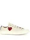 Comme Des Garçons Play Play Converse Cotton Low Sneakers In White