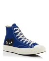 Comme Des Garçons Play Blue Converse Edition Half Heart Chuck 70 High Sneakers In Blue