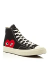 Comme Des Garçons Play X Converse Unisex Chuck Taylor Lace Up High Top Sneakers In Black