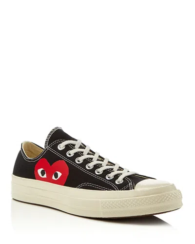 COMME DES GARÇONS PLAY X CONVERSE UNISEX CHUCK TAYLOR LACE UP LOW TOP SNEAKERS