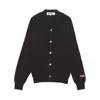 Comme Des Garçons Play X Invader Pixelated-heart Cardigan