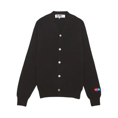 COMME DES GARÇONS PLAY X INVADER PIXELATED-HEART CARDIGAN