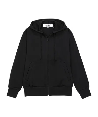 Comme Des Garçons Play X Invader Pixelated-heart Hoodie In Black