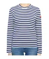 Comme Des Garçons Play X Invader Pixelated-heart Striped Top