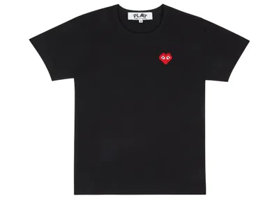 Pre-owned Comme Des Garçons Play X Invader Women's T-shirt In Black
