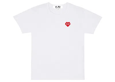Pre-owned Comme Des Garçons Play X Invader Women's T-shirt In White
