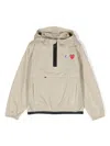 Comme Des Garçons Play X K-way Leon Hooded Rain Jacket In Neutrals