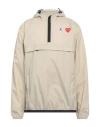 Comme Des Garcons Play X K-way Comme Des Garçons Play X K-way Man Jacket Beige Size Xxl Polyamide