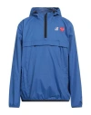 Comme Des Garcons Play X K-way Comme Des Garçons Play X K-way Man Jacket Bright Blue Size Xl Polyamide