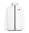 Comme Des Garçons Play Comme Des Garcons Play Men's Beige  X K-way Hooded Shell Jacket In White