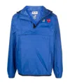 Comme Des Garçons Play Play Comme Des Garcons X K-way Halfzip Jacket In Blue