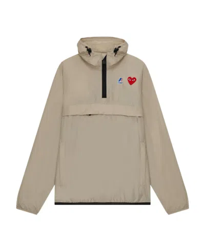 COMME DES GARÇONS PLAY X K-WAY PULLOVER HOODED JACKET