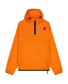 Comme Des Garçons Play X K-way Pullover Hooded Jacket In Orange