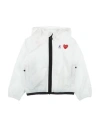 Comme Des Garcons Play X K-way Babies' Comme Des Garçons Play X K-way Toddler Boy Jacket White Size 6 Polyamide