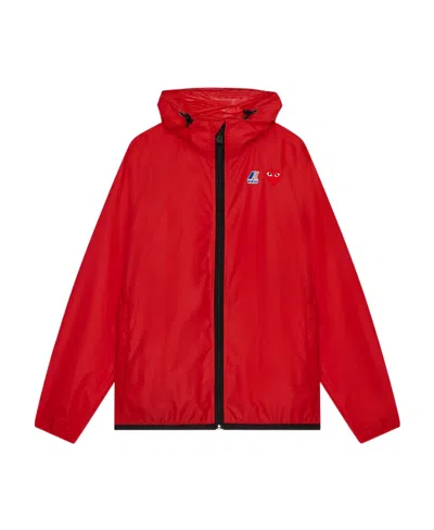 COMME DES GARÇONS PLAY X K-WAY ZIP HOODED JACKET