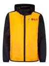 Comme Des Garçons Play Two-tone Jacket In Orange Black