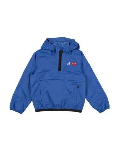 Comme Des Garcons Play X K-way Babies' Comme Des Garçons Play X K-way Toddler Boy Jacket Blue Size 6 Polyamide