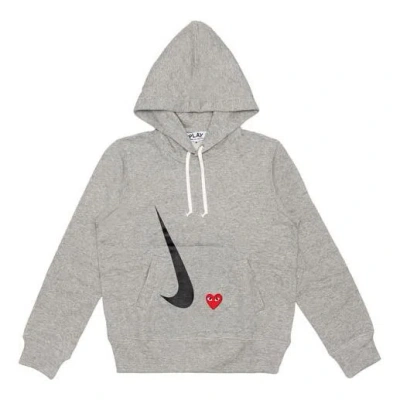 Comme Des Garçons Play Comme Des Garcons Play X Nike Crossover Play Together Series Hoodie 'grey' In Gray