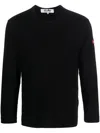 Comme Des Garçons Play X The Artist Invader Pixelated-appliqué T-shirt In Black