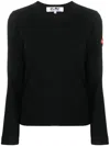 Comme Des Garçons Play X The Artist Invader Pixelated-appliqué T-shirt In Black