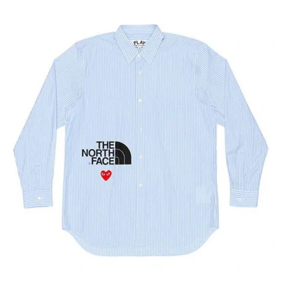Comme Des Garçons Play Comme Des Garcons Play X The North Face Striped Shirt 'blue'