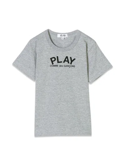 Comme Des Garçons Play Comme Des Garcons Play Youth Mini Logo T-shirt In Gray