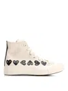 Comme Des Garçons Play Chuck Taylor High Top Sneakers In White
