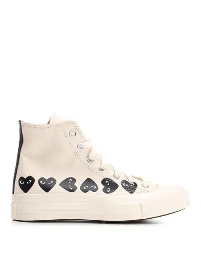 COMME DES GARÇONS PLAY ZAPATILLAS - BLANCO