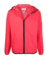Comme Des Garçons Play Comme Des Garcons Play K-way Hoodie Full Zip In Orange