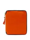 Comme Des Garçons Play Zip-up "orange" Wallet In Red