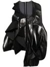 Comme Des Garçons Pleat-detail Vest In Schwarz