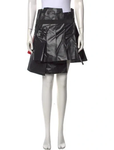 Pre-owned Comme Des Garçons Pleated Accents Mini Skirt In Multi