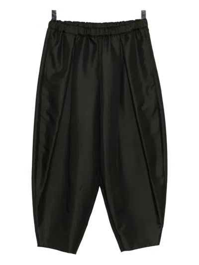 Comme Des Garçons Pleated Balloon Trousers In Black