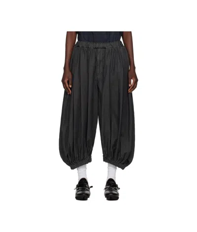 Comme Des Garçons Pleated Casual Pants In Black