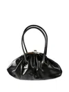 Comme Des Garçons Pleated-clasp Shoulder Bag In Black