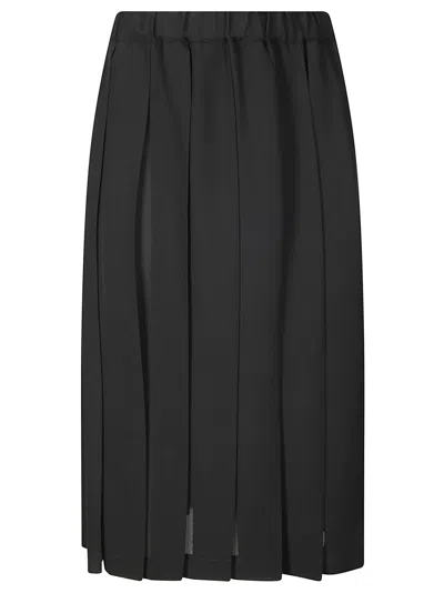 COMME DES GARÇONS PLEATED MIDI SKIRT