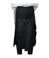 Comme Des Garçons Pleated Mini Skirt In Black
