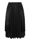 Comme Des Garçons Black Polyester Clothing Skirts In Black