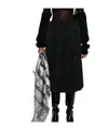 Comme Des Garçons Pleated Midi Skirt In Green