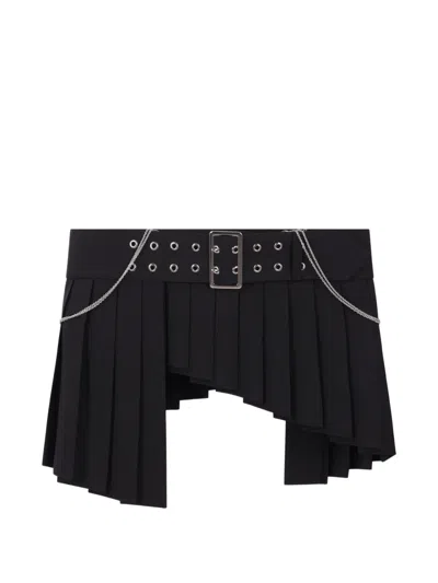 Comme Des Garçons Pleated Mini Skirt In Black